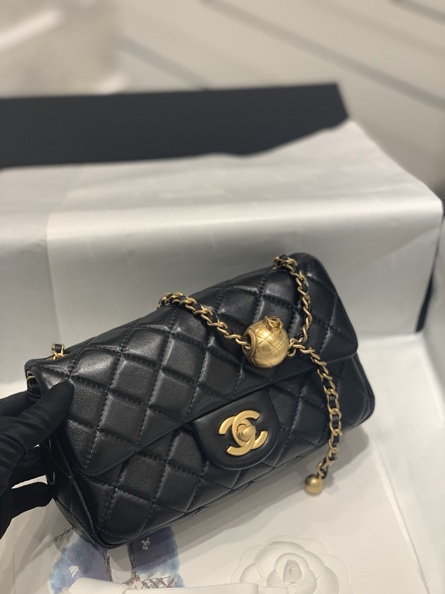 TÚI CHANEL CF Mini Black đen da HAAS