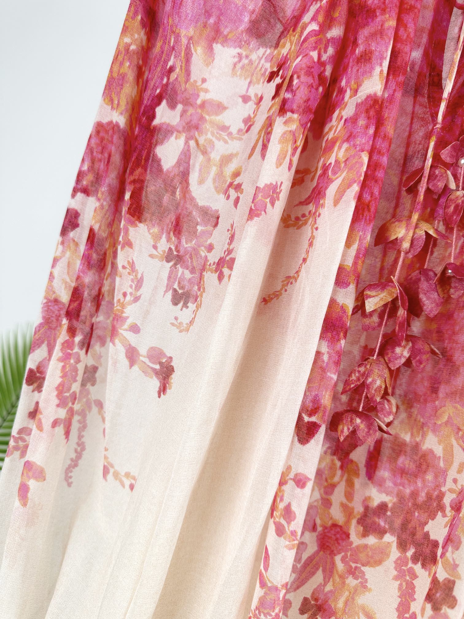 ÁO ZIMMERMANN Red Flower Vintage Dress