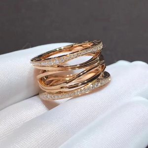 Nhẫn BVLGARI B.zero1 Design Legend vàng hồng 18K