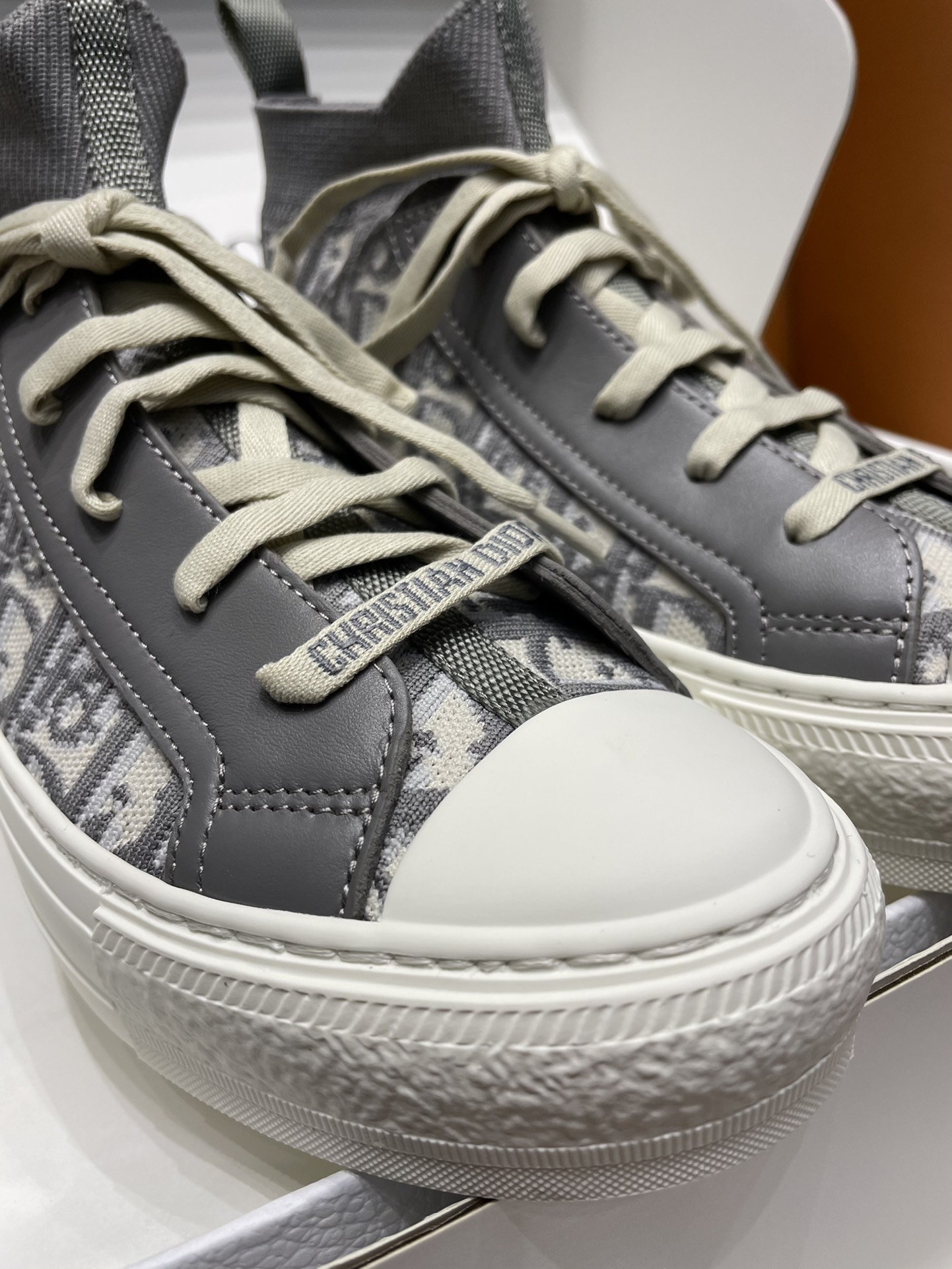 GIÀY Christian Dior Walk'N 23 Oblique High Top Grey