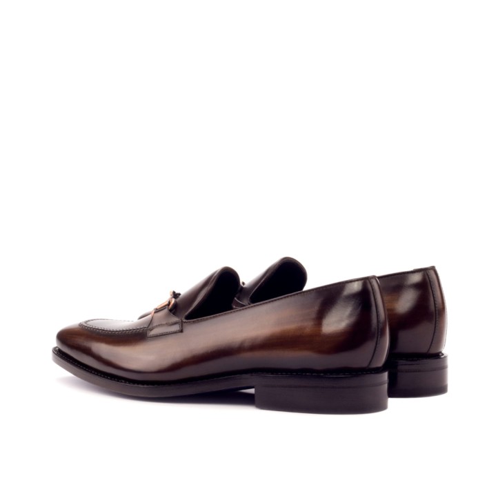 HENDERSON SHOES PERSONALIZATION BANY Patina Leather Horsebit HANDCRAFTED SHOES