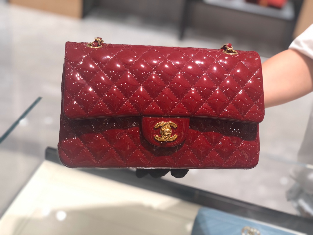 TÚI CHANEL CF 25 LAMBSKIN GLOSS RED DA HAAS 25