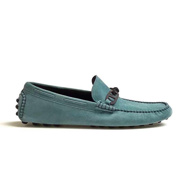 GIÀY HERMES Alessandro loafer Bleu Pinède