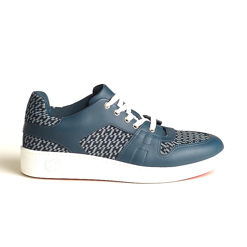 GIÀY HERMES Free Sneaker Bleu Clair Bleu Céleste