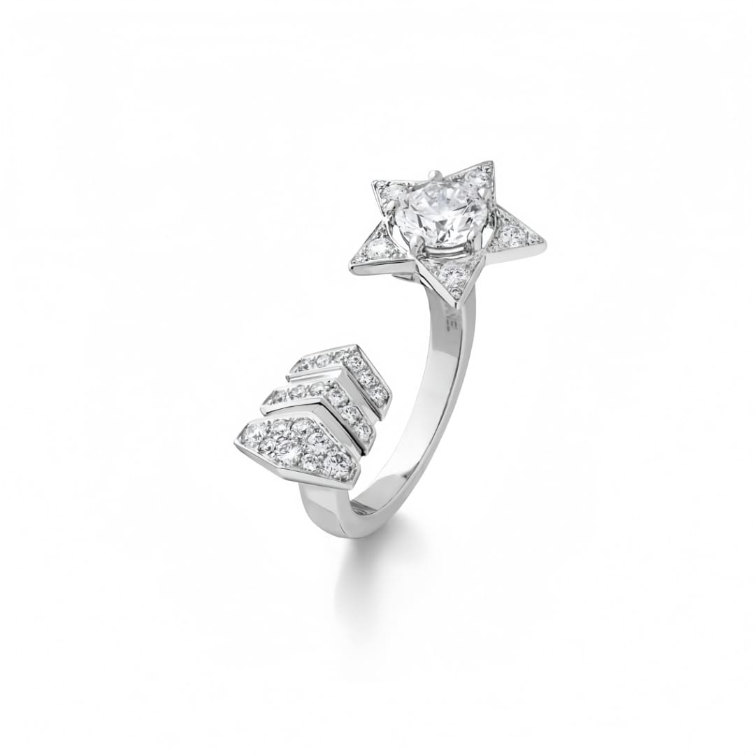 NHẪN CHANEL COMETE HỞ HÌNH NGÔI SAO CHỔI