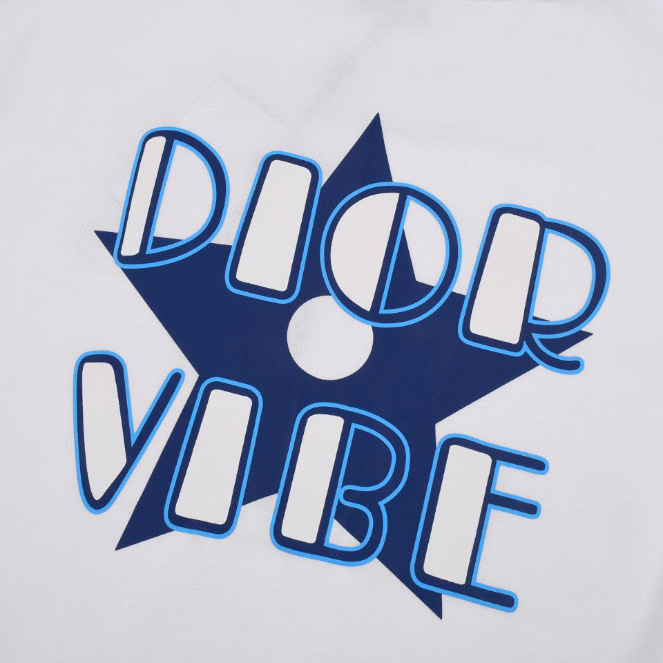 ÁO CHRISTIAN DIOR DIOR VIBE print cotton jersey T-shirt