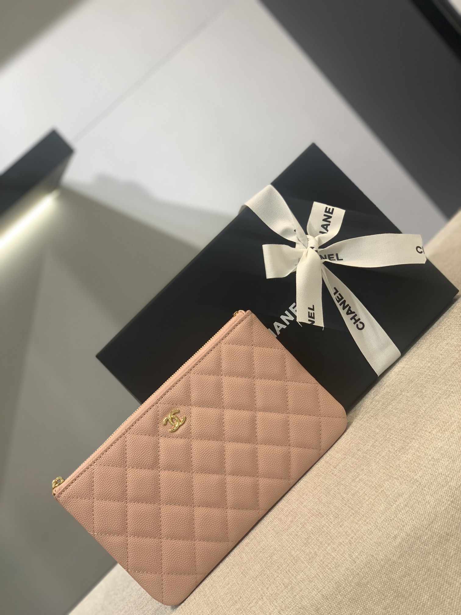 VÍ CHANEL CAVIAR PINK DA HAAS
