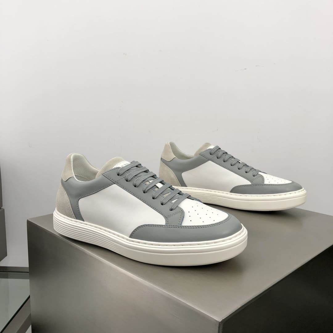 GIÀY BRUNELLO CUCINELLI SNEAKERS LOW TOP SHOES AAA DA BÊ KẾT HỢP DA LỘN