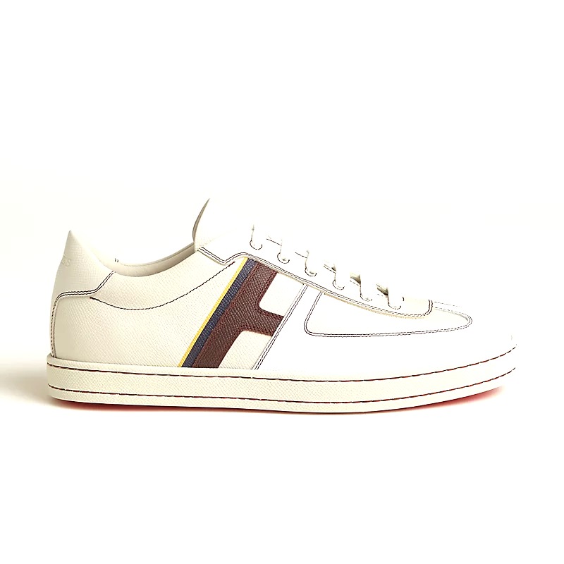 GIÀY HERMES Boomerang sneaker Multicolore Beige Glaise
