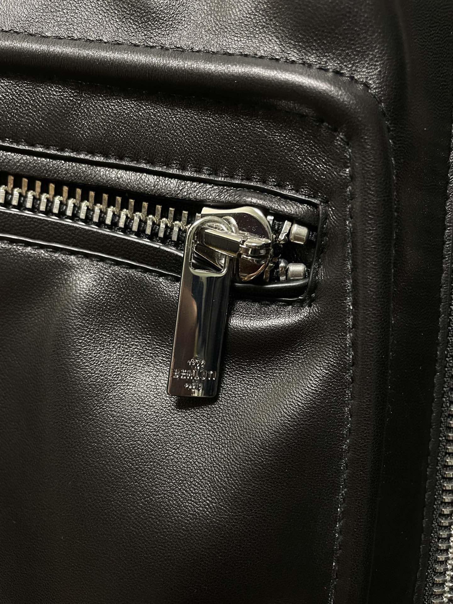 ÁO BERLUTI LEATHER JACKET BLACK