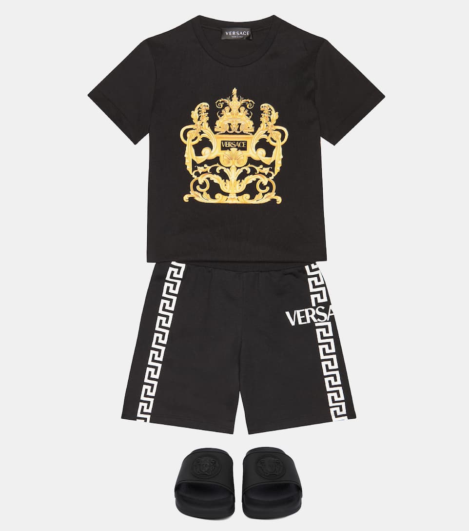 ÁO VERSACE KIDS Baroque cotton jersey T-shirt 9 -16 years