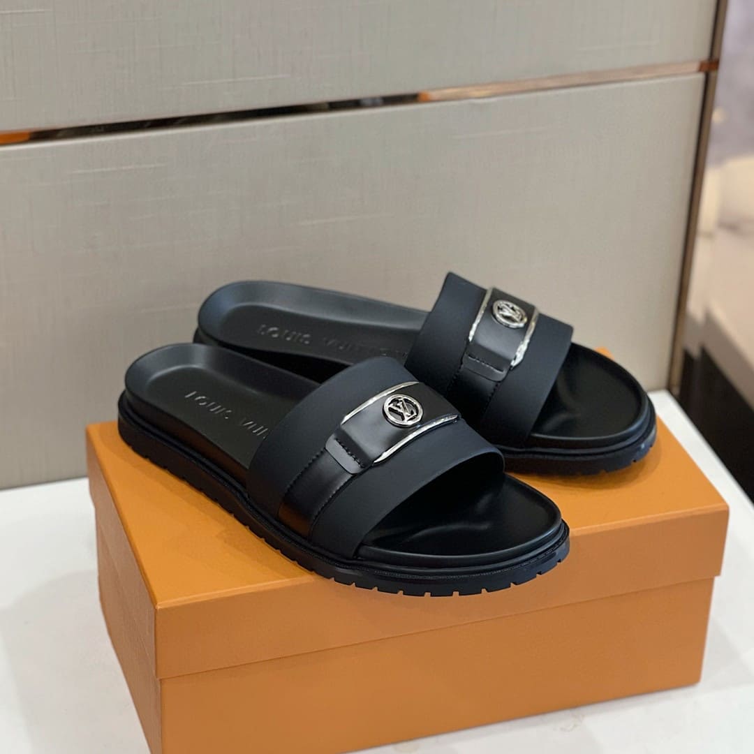 DÉP LOUIS VUITTON LV CIRCLE LOGO SANDAL AAA