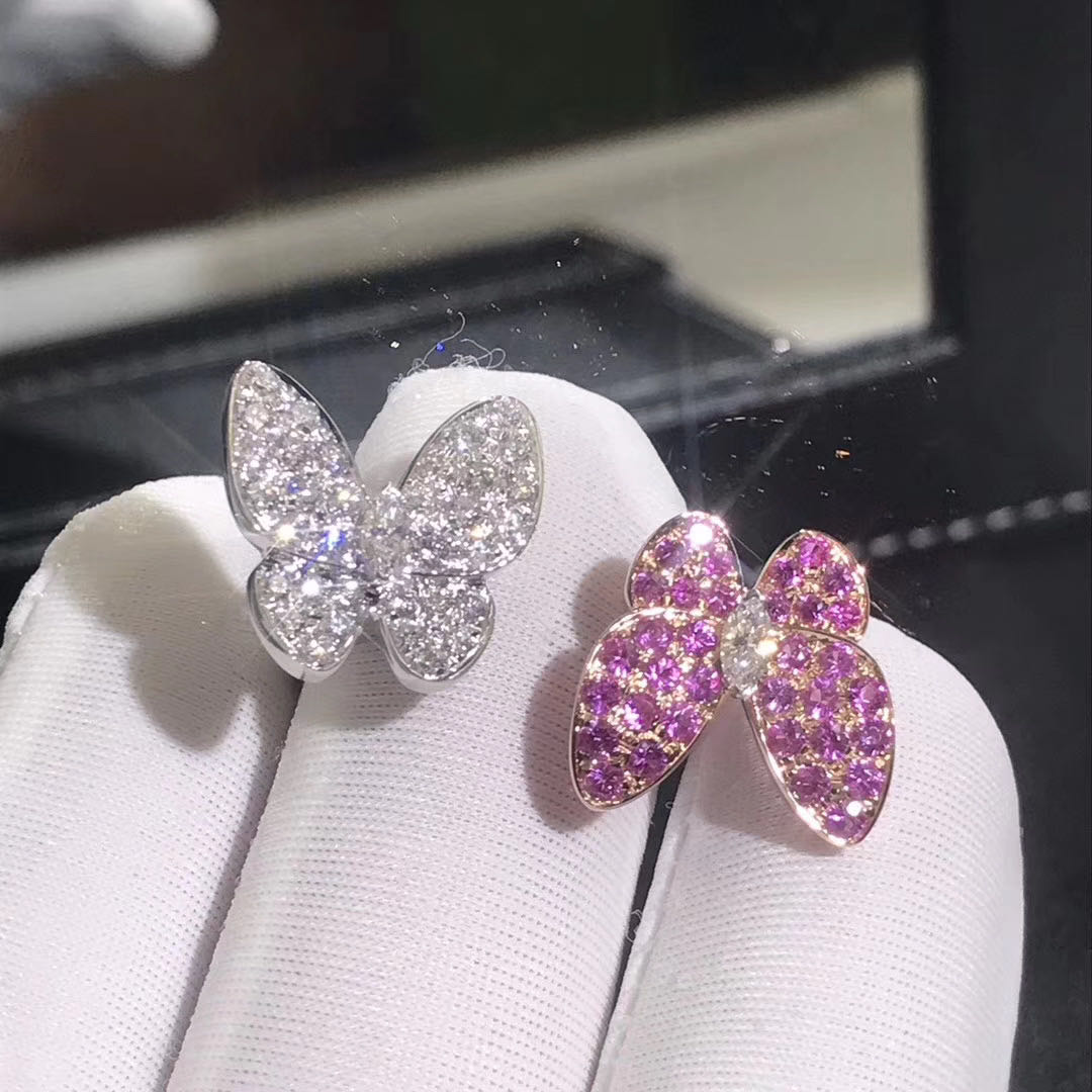 NHẪN Van Cleef & Arpels Two Butterfly Between the Finger ring 18K GOLD
