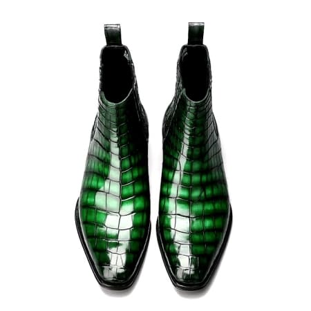 Giày Chelsea Boot da cá sấu thủ công