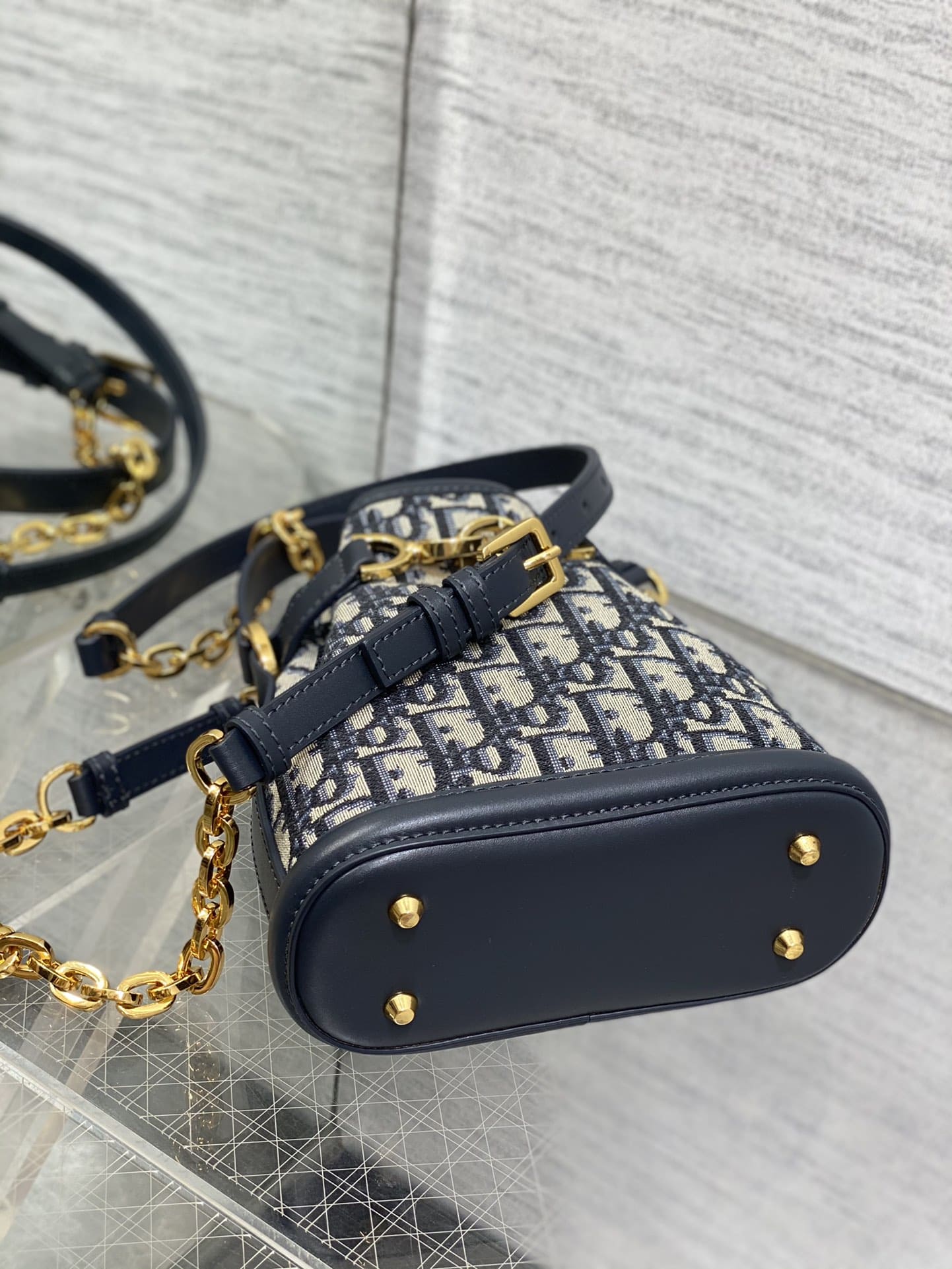 TÚI Dior Women Medium C’est Dior Bag Blue Dior Oblique Jacquard Top Quality