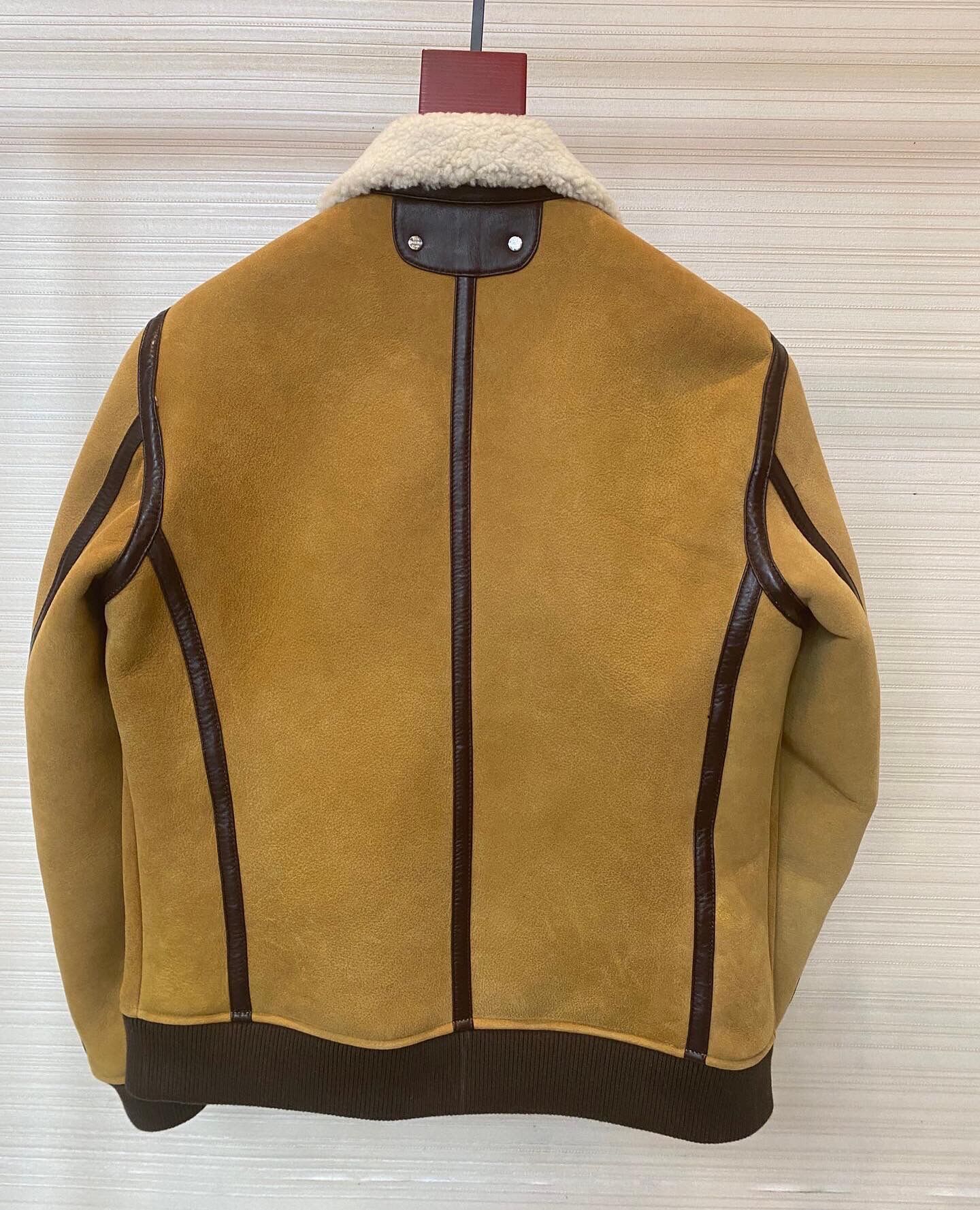 ÁO BERLUTI LEATHER JACKET LÓT LÔNG