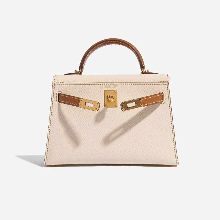 TÚI Hermès Kelly Mini Epsom Craie Gold Gold Buckle khóa vàng