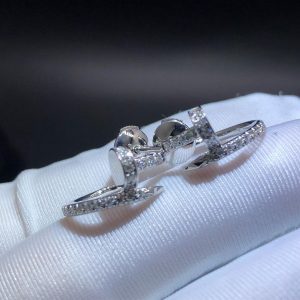 Bông tai Cartier Juste un Clou kim cương vàng trắng 18K