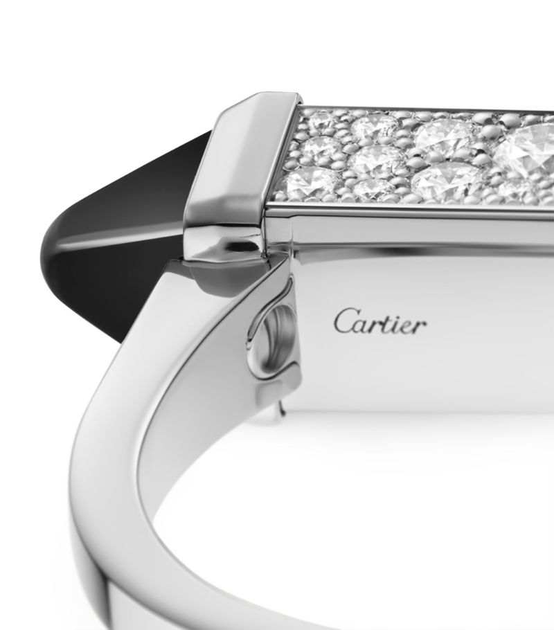 Nhẫn CARTIER White Gold, Diamond and Onyx Les Berlingots de Cartier Ring vàng trắng 18K