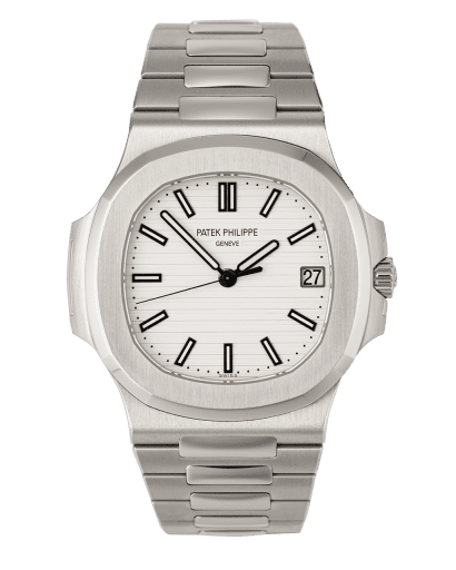 Đồng hồ Patek Philippe Nautilus Jumbo 5711/1A mặt số màu trắng
