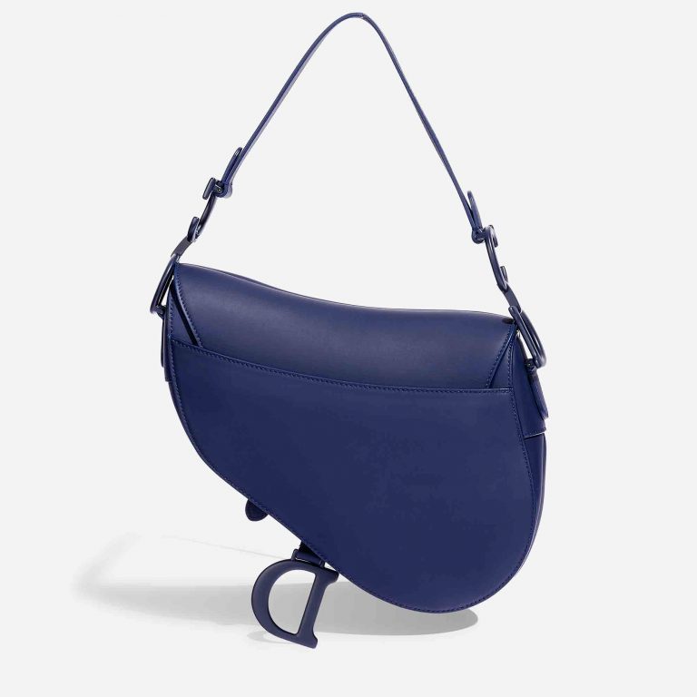 TÚI Dior Saddle Medium Calf Ultramatte Blue