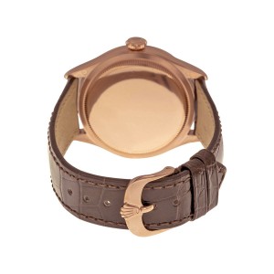 ĐỒNG HỒ ROLEX Cellini Automatic White Lacquer Dial Brown (Tobacco) Leather Watch