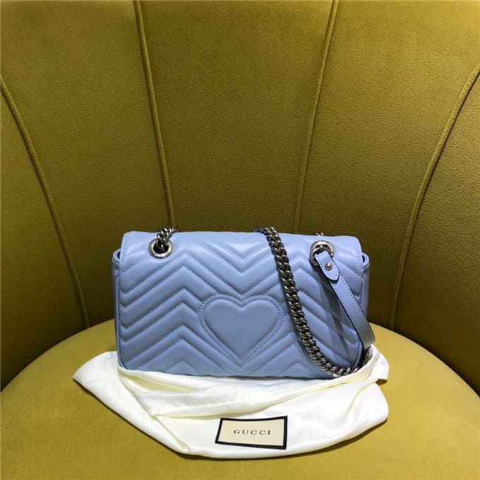 TÚI Gucci GG marmont small shoulder bag blue Top Quality