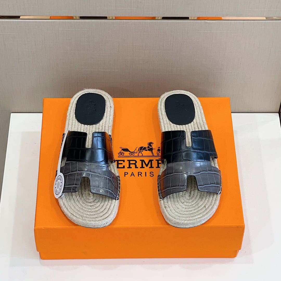 DÉP HERMES IZMIR ESPADRILLES H SANDAL AAA