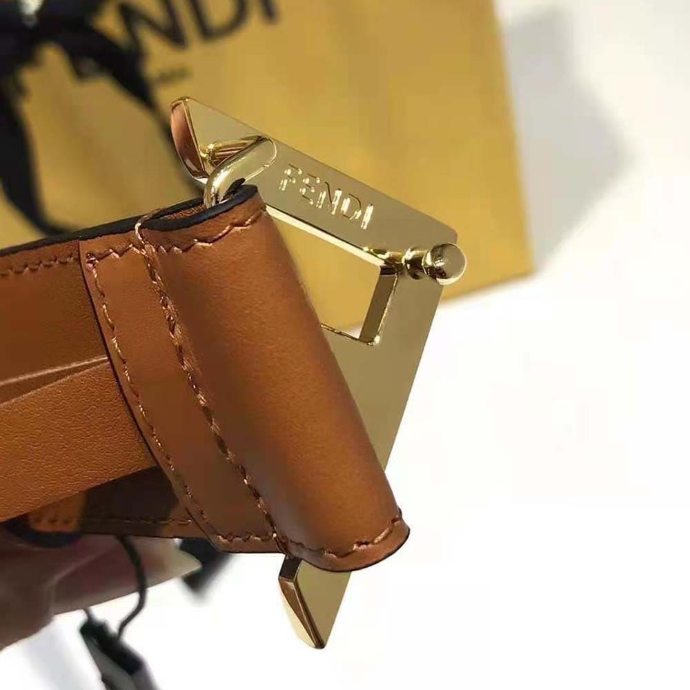 DÂY LƯNG Fendi Women Brown Leather Belt