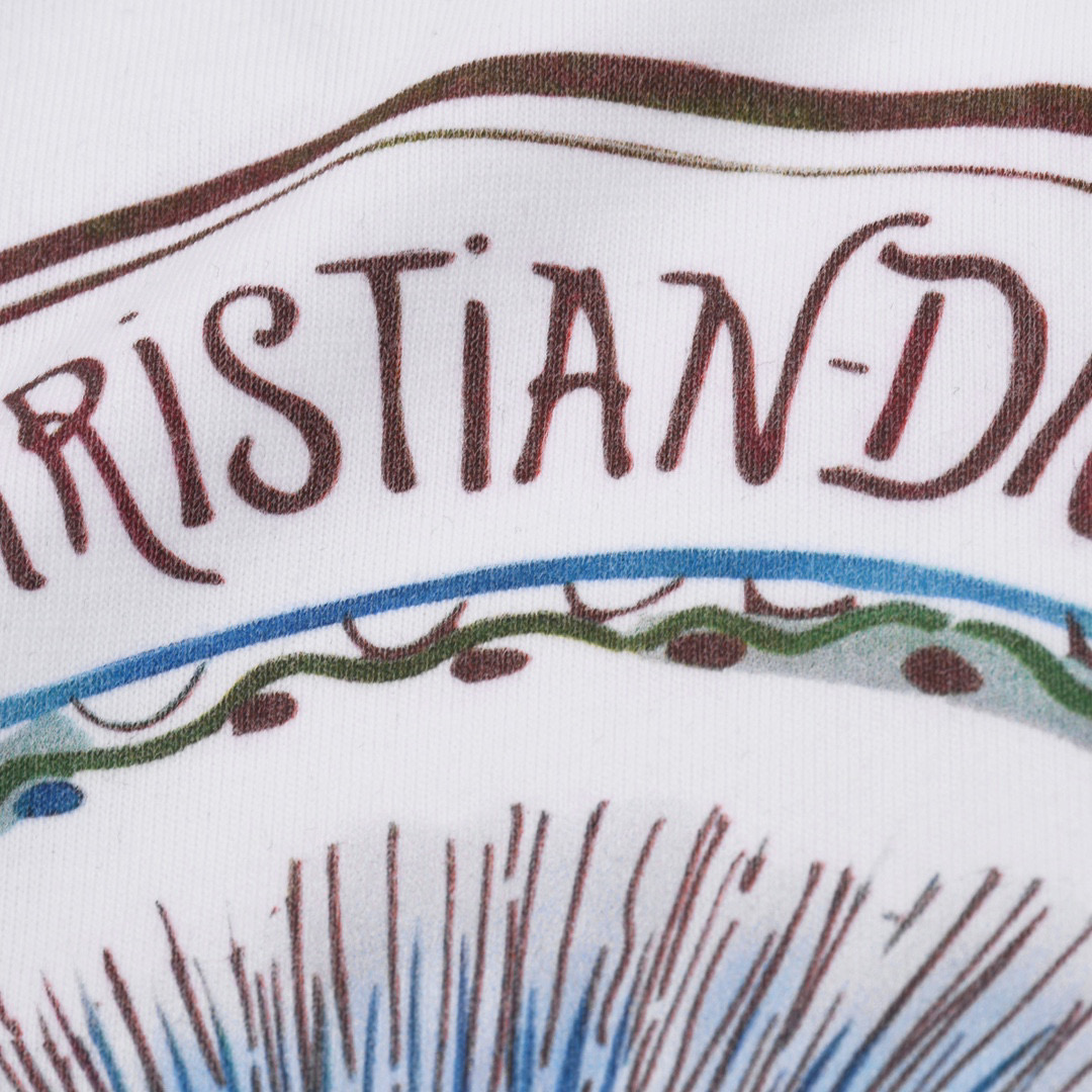 ÁO CHRISTIAN DIOR print cotton jersey T-shirt
