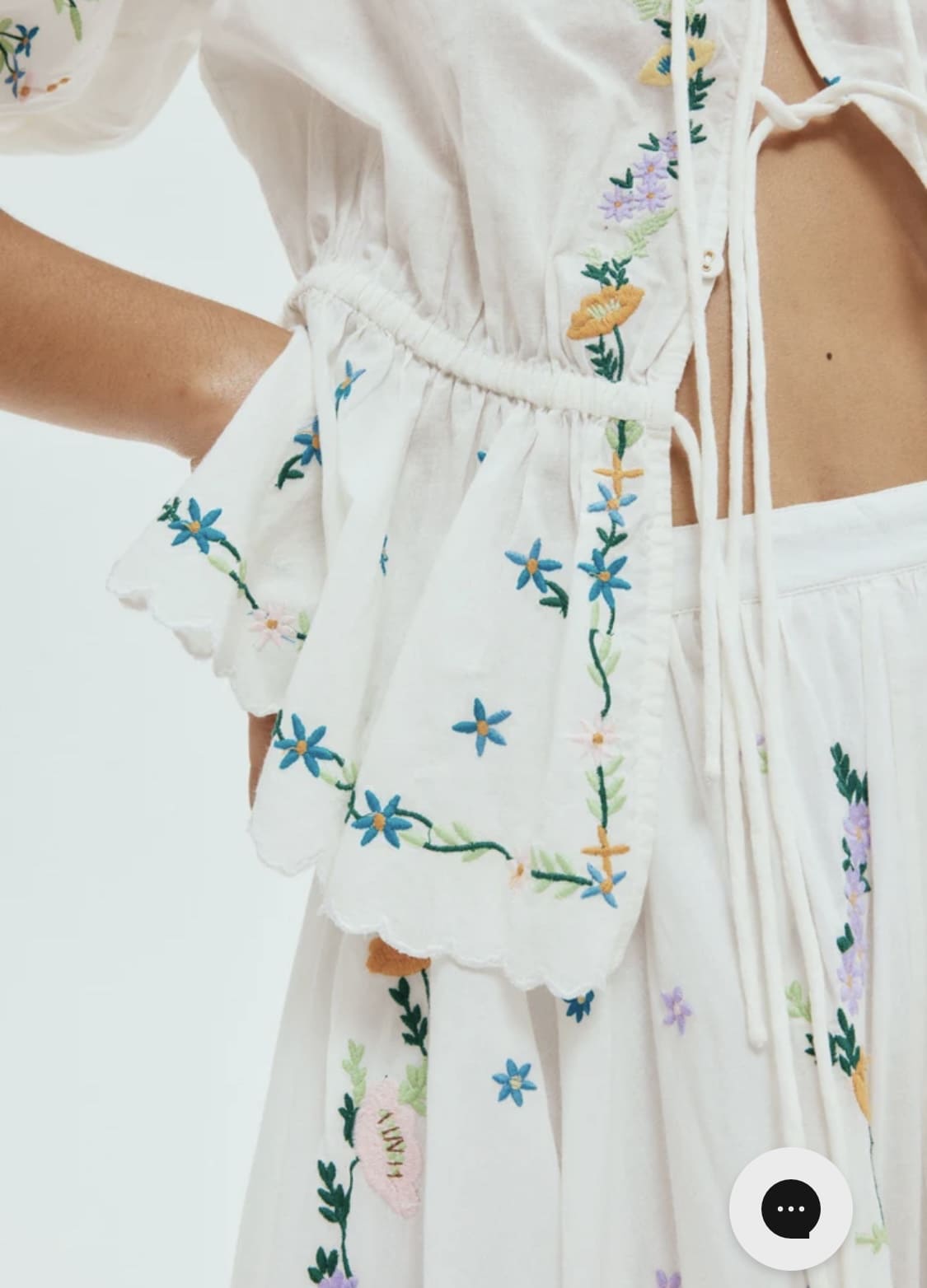 BỘ ALEMAIS HOA THÊU ALEMAIS IN COTTON High Classy