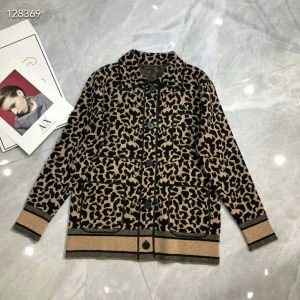 ÁO Dior Women Caro Jacket Beige Multicolor Mizza Technical Wool Knit