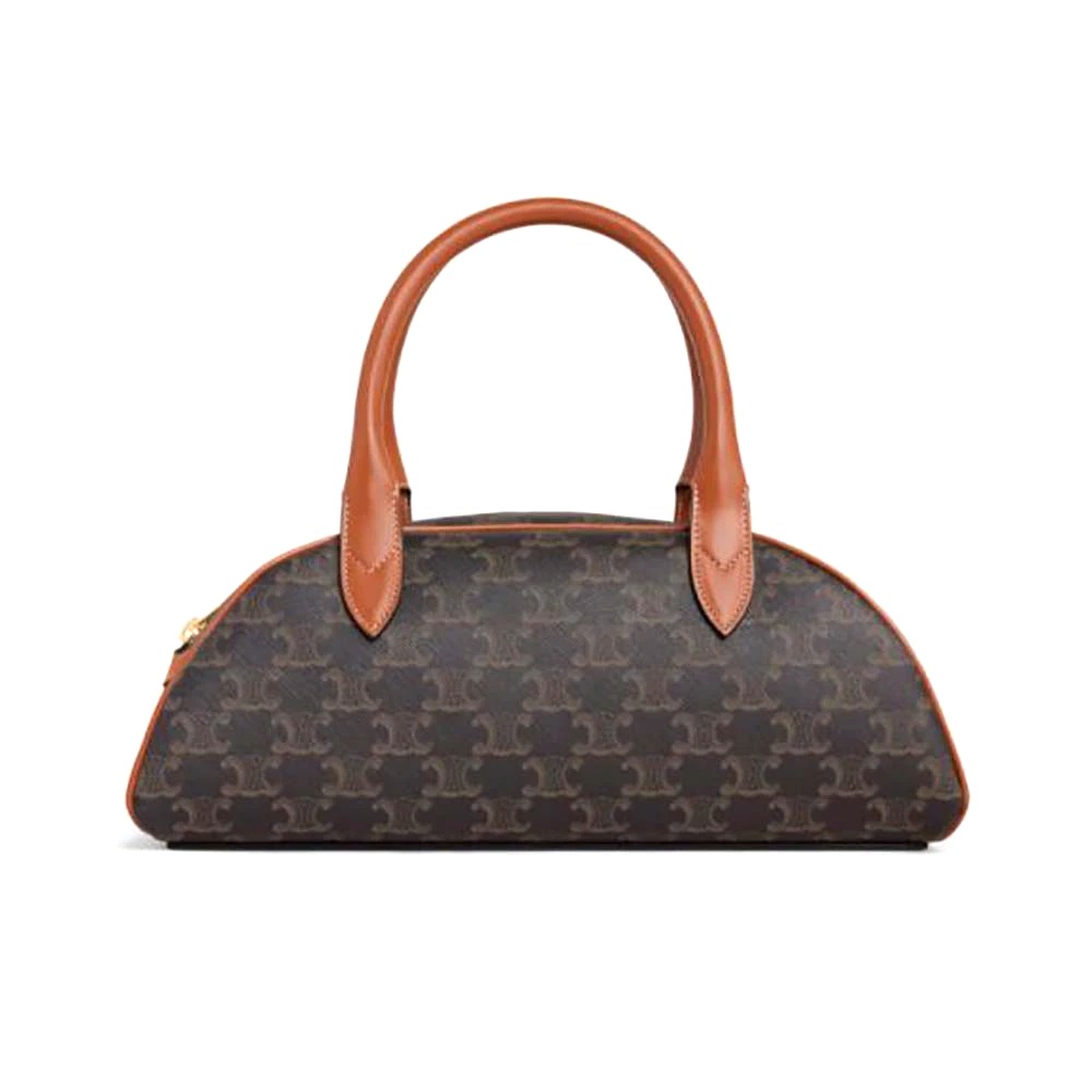 TÚI Celine Women Medium Teckel in Triomphe Canvas and Calfskin
