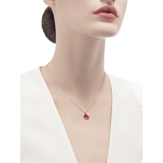 DÂY CHUYỀN BULGARI DIVAS’ DREAM DIAMOND CARNELIAN 18K ROSE GOLD