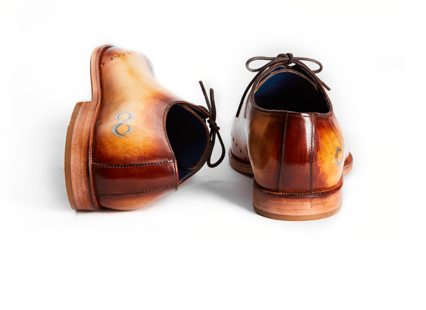 HENDERSON SHOES PERSONALIZATION BRIGHT TWO-TONE PAINTING HANDCRAFTED SHOES
