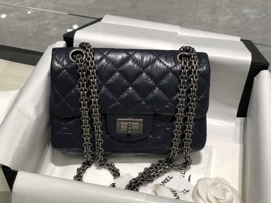 TÚI CHANEL 2.55 MINI LAMBSKIN BLACK DA HAAS