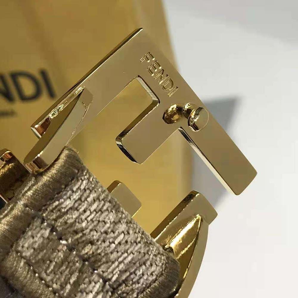 DÂY LƯNG Fendi Women Dove FF Jacquard Fabric Belt