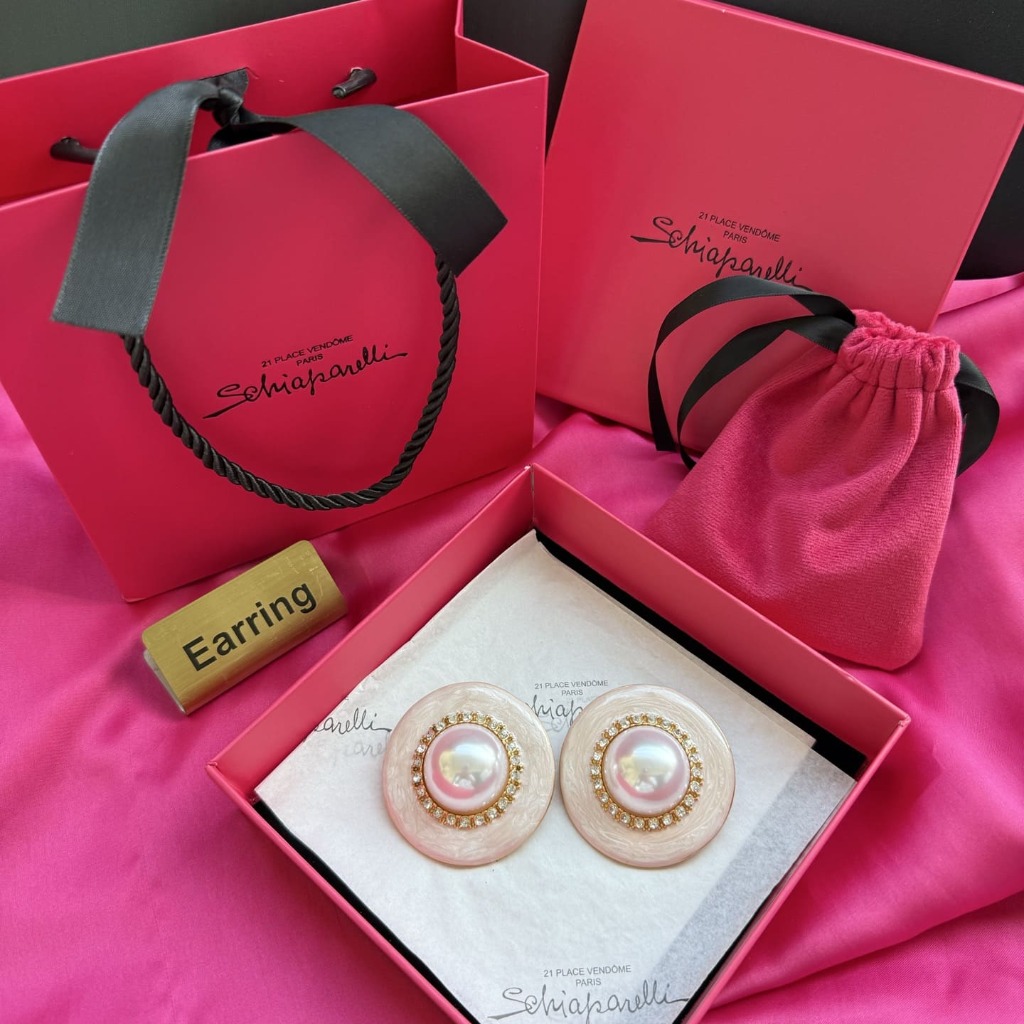 HOA TAI SCHIAPARELLI PARIS PEARL NGỌC TRAI