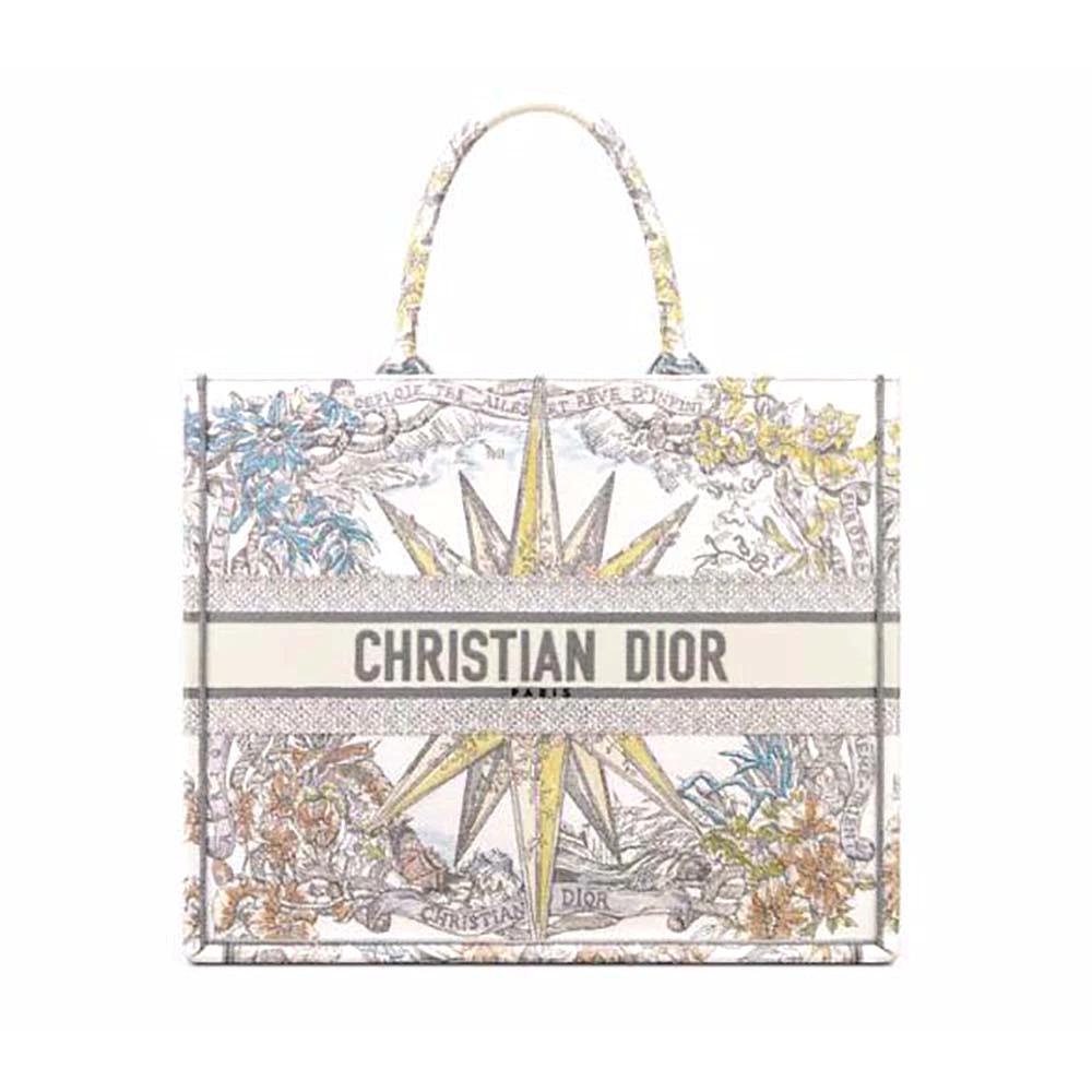 TÚI Christian Dior White Multicolor Rêve D’Infini Embroidery