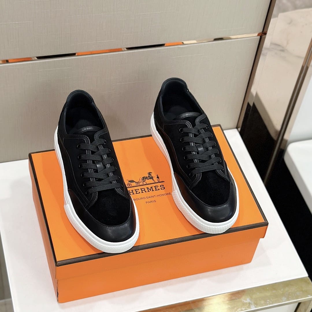 GIÀY HERMES SNEAKER LOW SPORTS BLACK