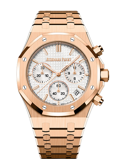 Đồng hồ Audemars Piguet Royal Oak Chronograph Gold mặt số màu trắng