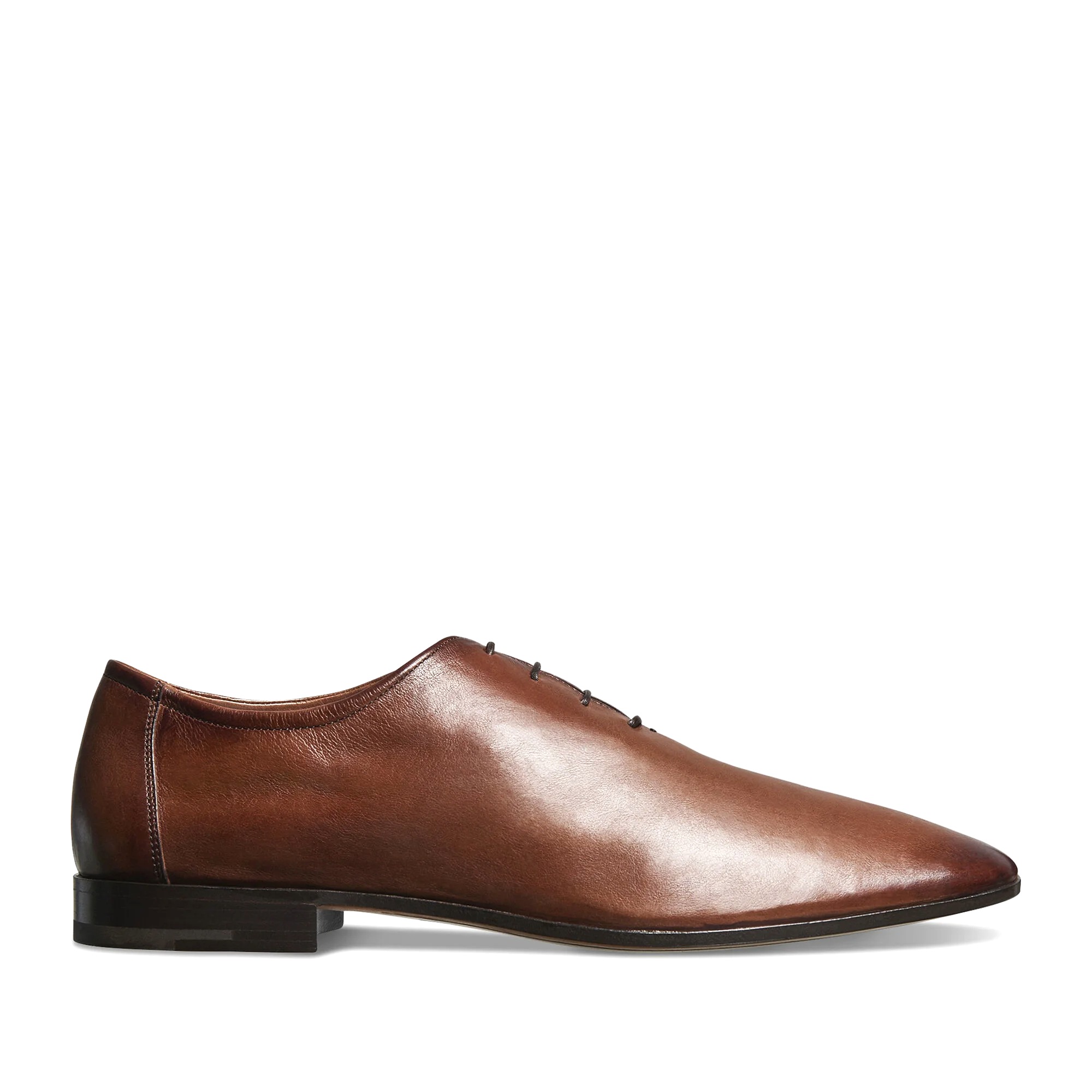 GIÀY BERLUTI Lorenzo Kangaroo Leather Oxford Nero