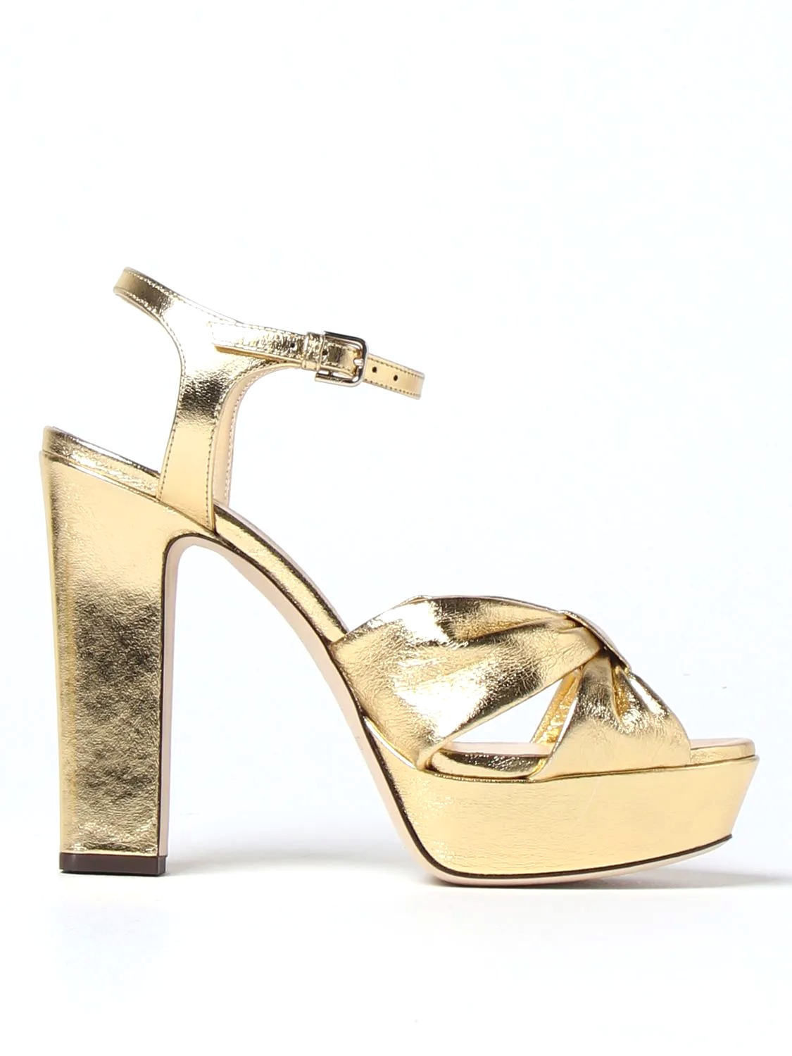 GIÀY JIMMY CHOO Gold heeled sandals shoes
