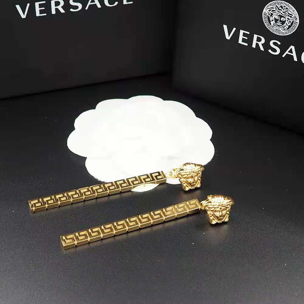 Bông tai Versace Women Greca Drop Earrings-Gold