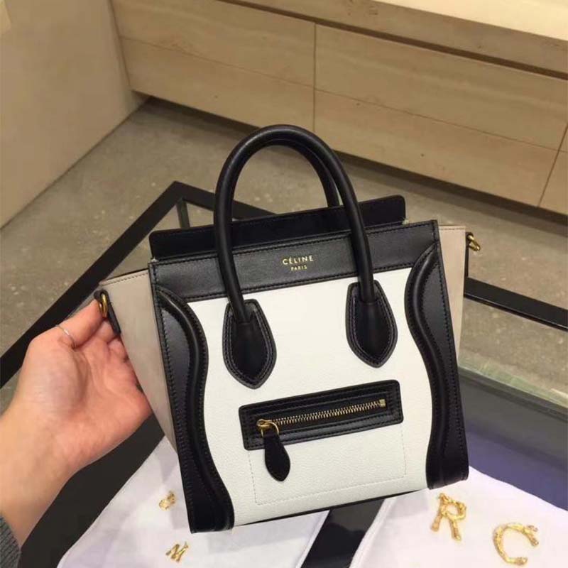 TÚI Celine Women Nano Luggage Bag in Multicolour Baby Grained Calfskin