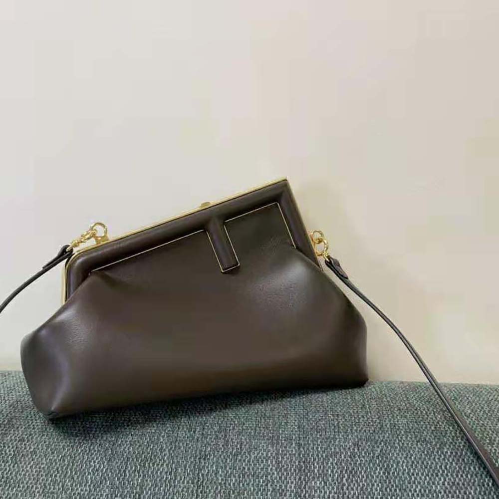 TÚI Fendi Women First Small Dark Green Leather Bag