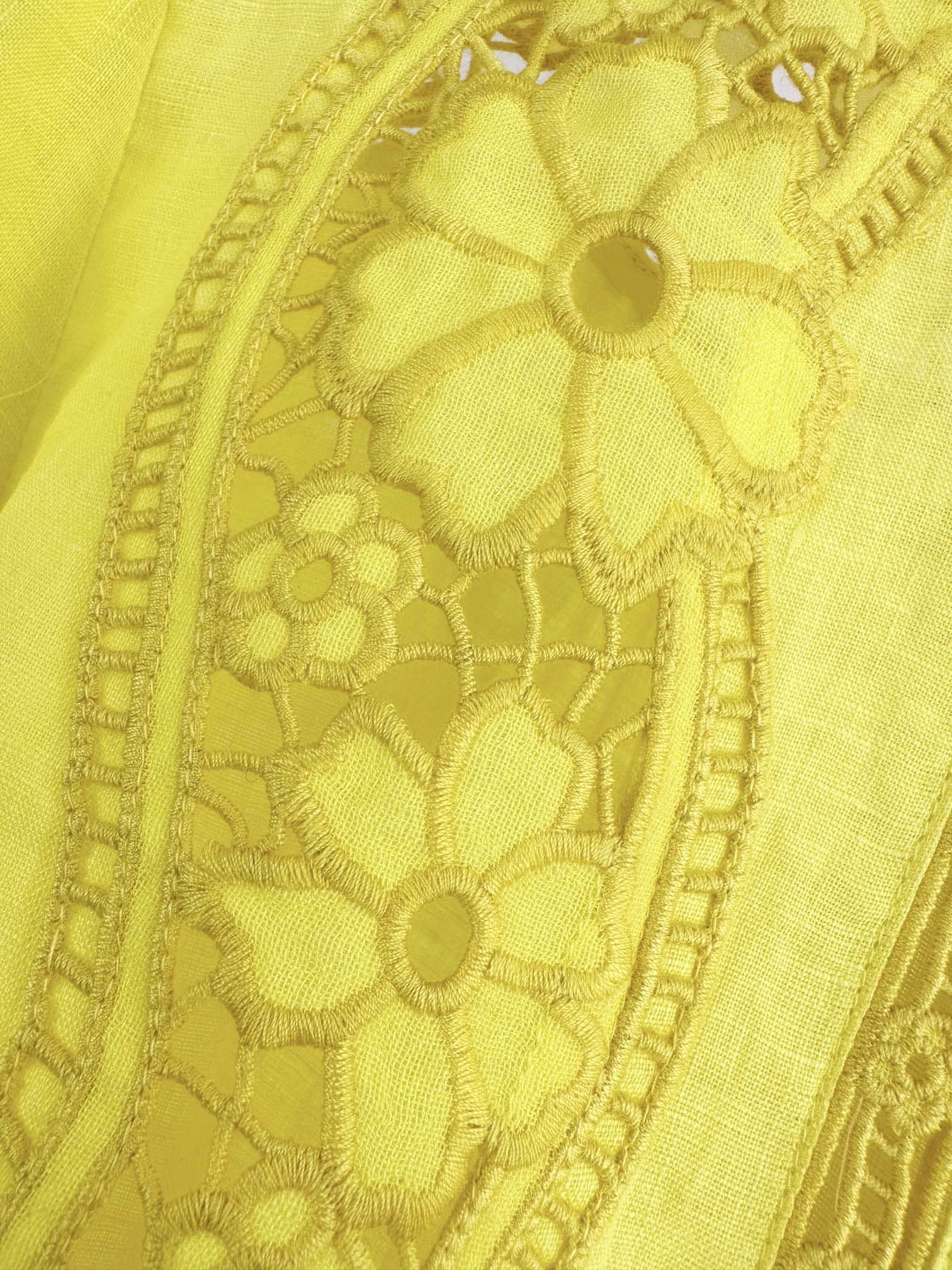 ÁO ZIMMERMANN Vintage Flower Yellow Dress High Classy