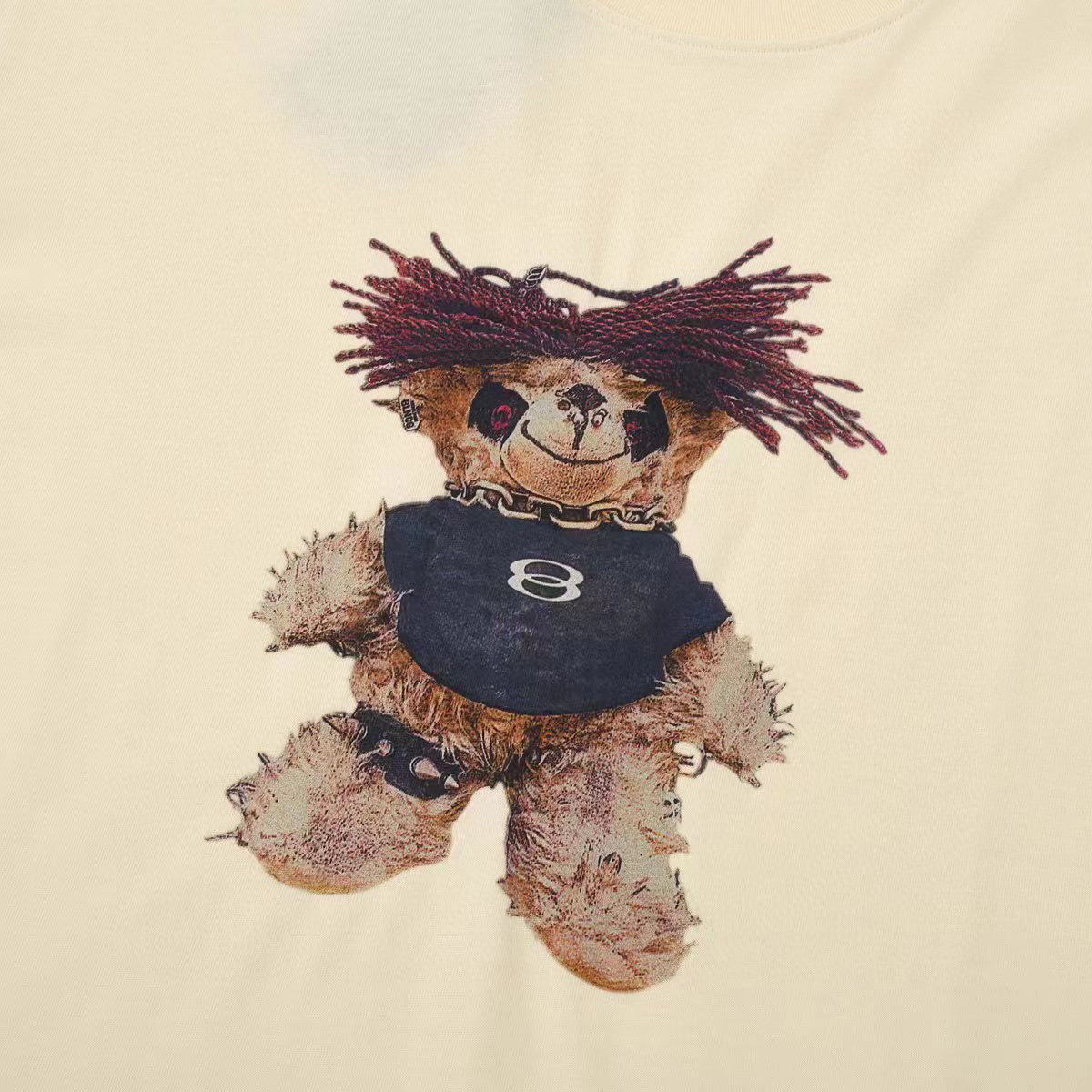 ÁO BALENCIAGA print cotton jersey T-shirt