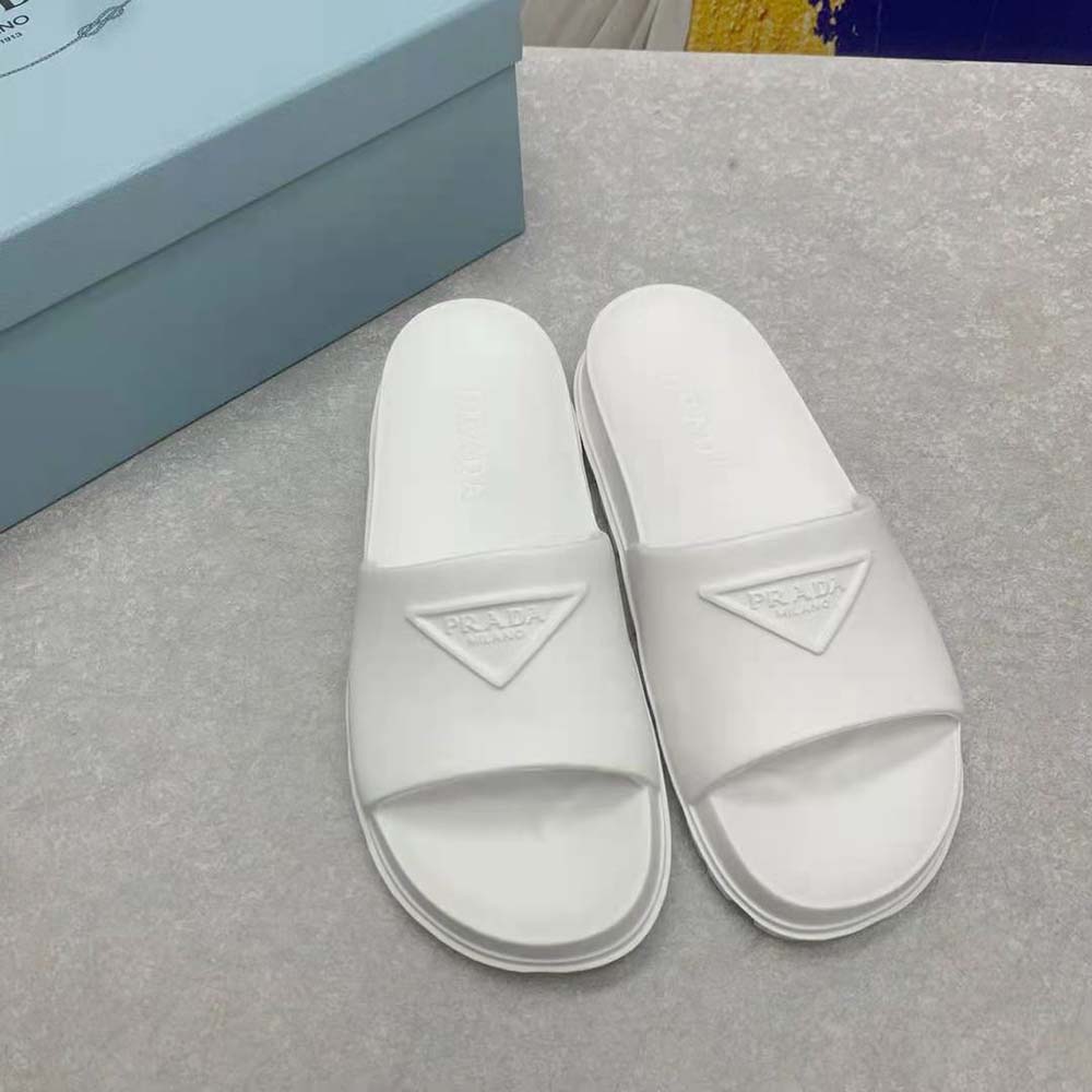 Dép Prada Rubber Slides In 20 mm Heel Height-Black