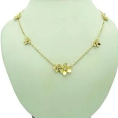 Vòng cổ Van Cleef & Arpels Frivole Kim cương 9 bông hoa Vàng hồng 18K
